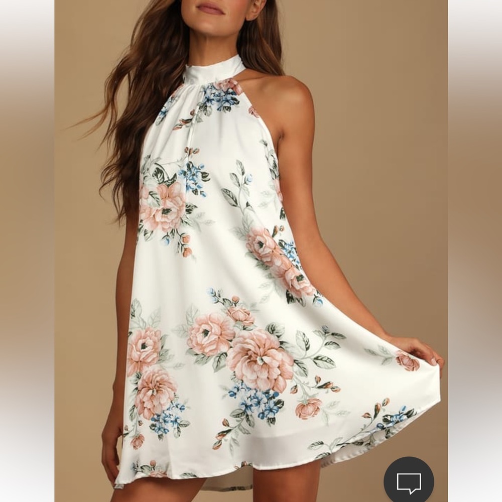 Lulus get a bloom mini dress in medium.